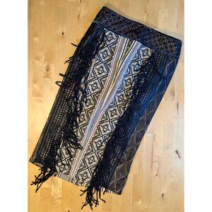 Byron Lars Beauty Mark Mixed-Media Pencil Skirt